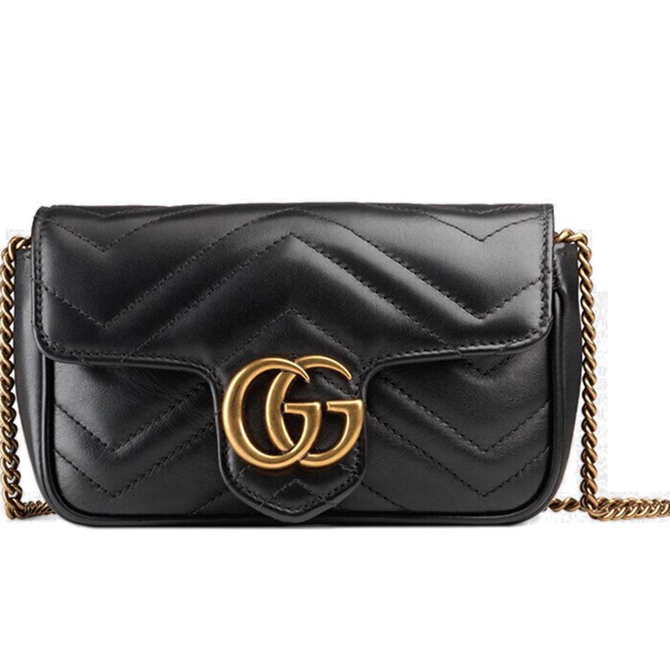 GUCCI GG MARMONT MEDIUM MATELASSÉ SHOULDER BAG 443496 （31*19*7cm）